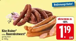 Edeka Käse-Krainer oder Bauernbratwurst Angebot