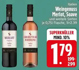 Edeka Weingenuss Merlot, Soave Angebot