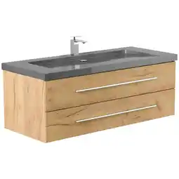 Netto Marken-Discount Badmöbel Granit G654 YAMO 130 cm 1 Hahnloch SoftClose in versch. Ausführungen Angebot