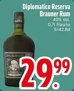 Edeka Diplomatico Reserva Brauner Rum Angebot