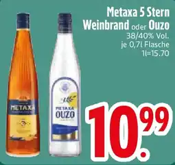Edeka Metaxa 5 Stern Weinbrand oder Ouzo Angebot