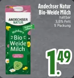 Edeka Andechser Natur Bio-Weide Milch Angebot