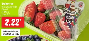 Lidl Erdbeeren 340g Angebot