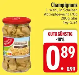 Edeka GUT & GÜNSTIG Champignons Angebot