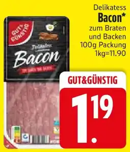 Edeka GUT & GÜNSTIG Bacon Angebot