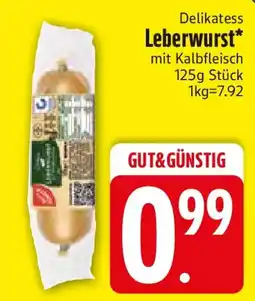 Edeka GUT & GÜNSTIG Leberwurst Angebot