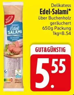 Edeka GUT & GÜNSTIG Edel-Salami Angebot