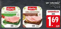 Edeka Herta Saft, Grillschinken Angebot