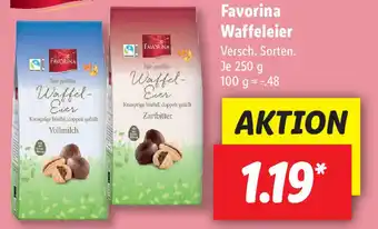 Lidl Favorina Waffeleier 250g Angebot