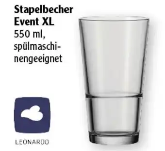 Globus Leonardo Stapelbecher Event XL Angebot