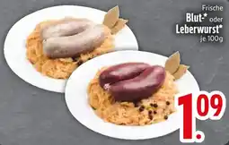 Edeka Frische Blut oder Leberwurst Angebot