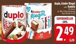 Edeka duplo, kinder Riegel oder hanuta Angebot
