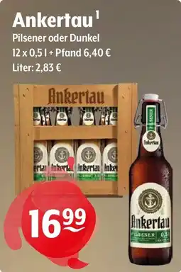 Getränke Hoffmann Ankertau Pilsener oder Dunkel Angebot
