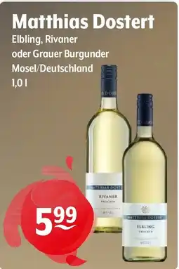 Getränke Hoffmann Matthias Dostert Elbling, Rivaner oder Grauer Burgunder Angebot
