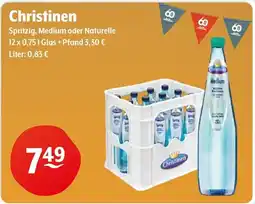 Getränke Hoffmann Christinen Spritzig, Medium oder Naturelle Angebot