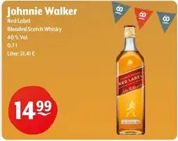 Getränke Hoffmann Johnnie Walker Red Label Blended Scotch Whisky Angebot
