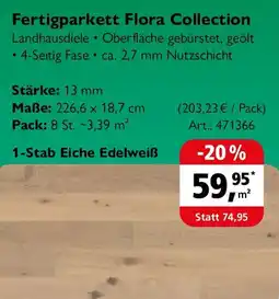 Holz Possling Fertigparkett Flora Collection Angebot
