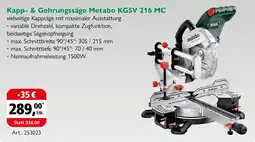 Holz Possling Kapp- & Gehrungssäge Metabo KGSV 216 MC Angebot