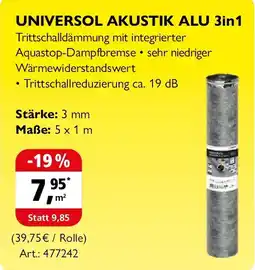 Holz Possling UNIVERSOL AKUSTIK ALU 3in1 Angebot