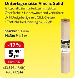 Holz Possling Unterlagsmatte Vinclic Solid Angebot