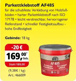Holz Possling Parkettklebstoff AF485 Angebot