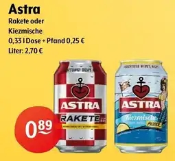 Getränke Hoffmann Astra Rakete Angebot