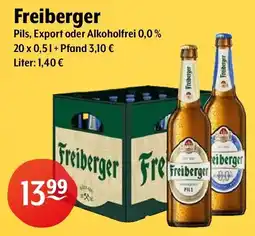 Getränke Hoffmann Freiberger Pils, Export oder Alkoholfrei Angebot
