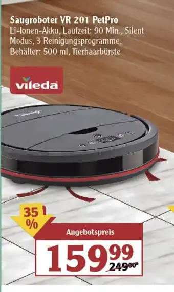 Globus Vileda Saugroboter | VR 201 PetPro Angebot