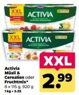 Netto Activia Müslis & Cerealien oder Fruchtmix Angebot