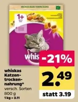 Netto whiskas Katzen-trocken-nahrung* Angebot