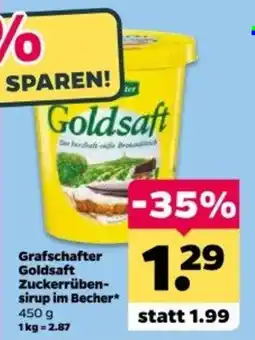Netto Grafschafter Goldsaft Zuckerrüben-sirup im Becher Angebot