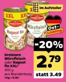 Netto Dreistern Würzfleisch oder Ragout fin Angebot