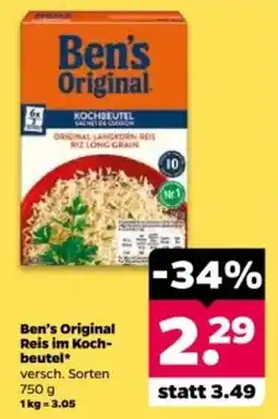 Netto Ben's Original Reis im Kochbeutel Angebot