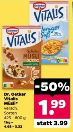 Netto Dr. Oetker Vitalis Müsli Angebot