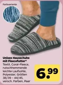 Netto Unisex Hausschuhe mit Fleecefutter* Angebot