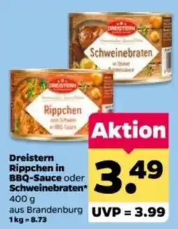 Netto Dreistern Rippchen oder Schweinebraten Angebot