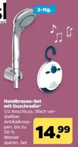 Netto Handbrause-Set mit Duschradio* Angebot