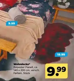 Netto Wohndecke* Polyester Flanell Angebot
