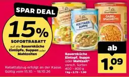 Netto Bauernküche Eintopf, Suppn oder Mahlzeit Angebot
