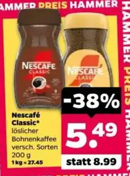 Netto Nescafé Classic löslicher Bohnenkaffee Angebot