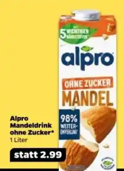 Netto Alpro Mandeldrink ohne Zucker Angebot