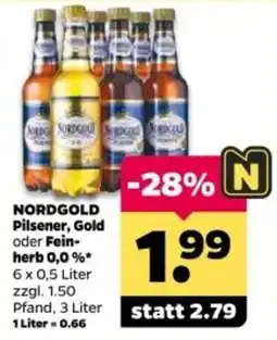 Netto NORDGOLD Pilsener, Gold oder Fein-herb Angebot