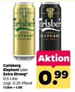 Netto Carlsberg Elephant oder Extra Strong Angebot