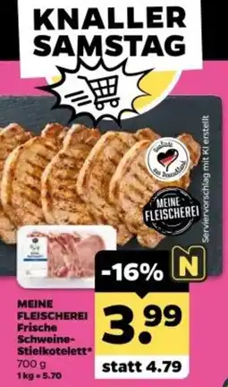 Netto MEINE FLEISCHEREI Frische Schweine-Stielkotelett* Angebot
