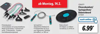 Lidl Crivit Fitnessbandset/Springseilset/Balanceboard Angebot