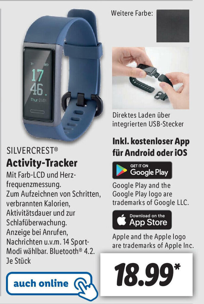 Silvercrest Activity Tracker Angebot bei Lidl