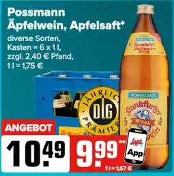 Logo Getränkemarkt Possmann Äpfelwein, Apfelsaft Angebot
