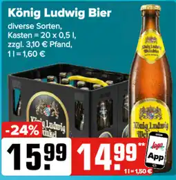 Logo Getränkemarkt König Ludwig Bier Angebot