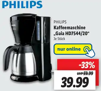 Lidl Philips Kaffeemaschine Gaia HD7544/20 Angebot