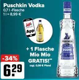Logo Getränkemarkt Puschkin Vodka Angebot
